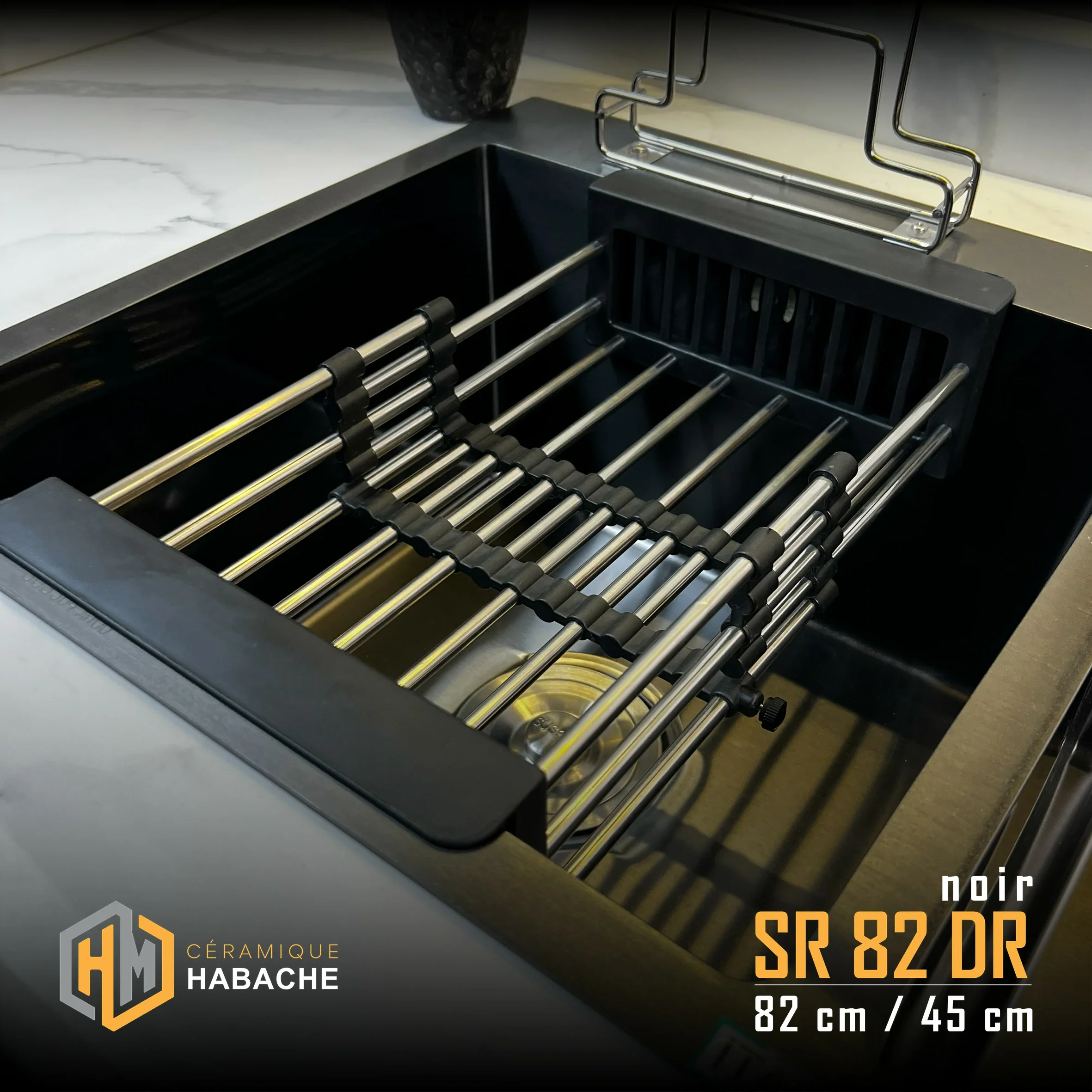 EVEIR CUISINE SWISSINOX SR82N+DR 82/45cm INOX 304 + ROBINET 360 - Image 10